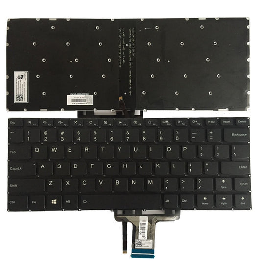 YUHUAI New Laptop Replacement Keyboard for Lenovo Flex 4-14, 1470, 1480 - US QWERTY Layout with Backlight - USB Connectivity - Mechanical Switches