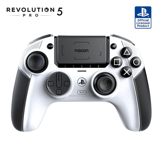 NACON Revolution 5 Pro Officially Licensed PlayStation Wireless Gaming Controller for PS5 / PS4 / PC - Hall Effect, Trigger Stops, Mappable Buttons