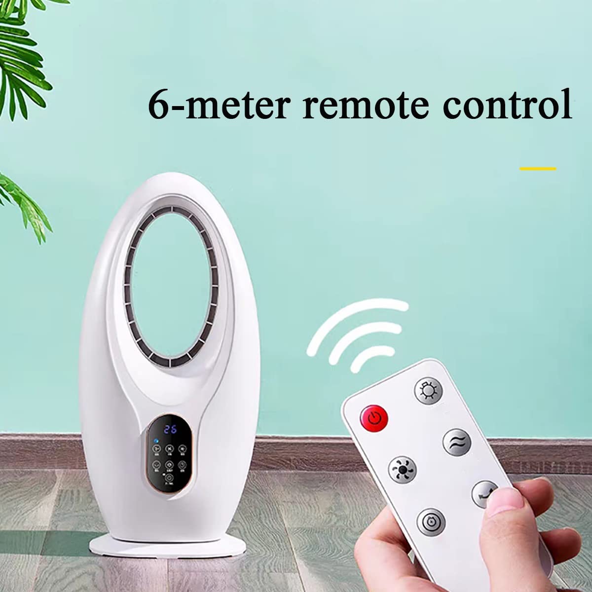 YWangQiang Tower Fan Oscillating Fan,Bladeless Fan with Remote,3 Speeds, 12Timer,Standing Cooling Fan for Home, Office, Gifts Fans