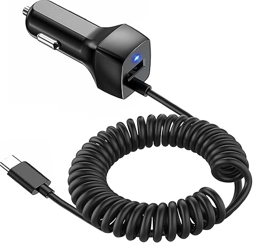 Compatible for Samsung Galaxy S22 S10 S20 S10E USB Type C Car Charger, Carhope Ultra Rapid Retractable Dual-Port Charger Adapter USB C Cable