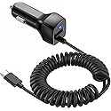 Compatible for Samsung Galaxy S22 S10 S20 S10E USB Type C Car Charger, Carhope Ultra Rapid Retractable Dual-Port Charger Adapter USB C Cable