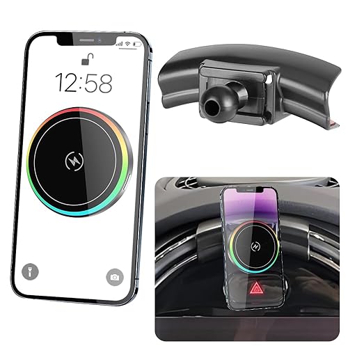 Car Magnetic Phone Holder Mount for MINI F54 F55 F56 F57 F60 [ 2022 2023 2024 F-Series Clubman/Convertible/Hardtop 2 & 4 Door] and 2021-2024