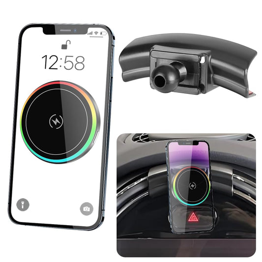 Car Magnetic Phone Holder Mount for MINI F54 F55 F56 F57 F60 [ 2022 2023 2024 F-Series Clubman/Convertible/Hardtop 2 & 4 Door] and 2021-2024
