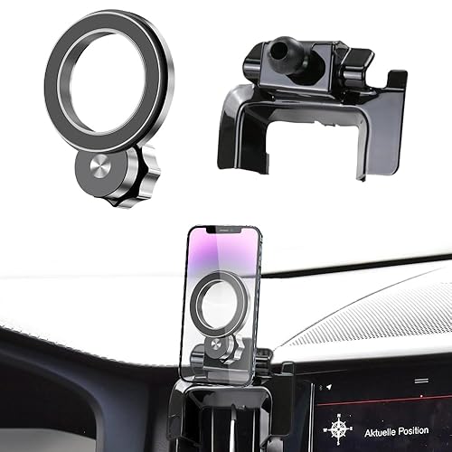 JIEZMO Car Magnetic Phone Mount for Volvo XC60 2018 2019 2020 2021 2022 2023 2024 2025 Auto Interior Accessories Best Cellphone Holder Cell Phones