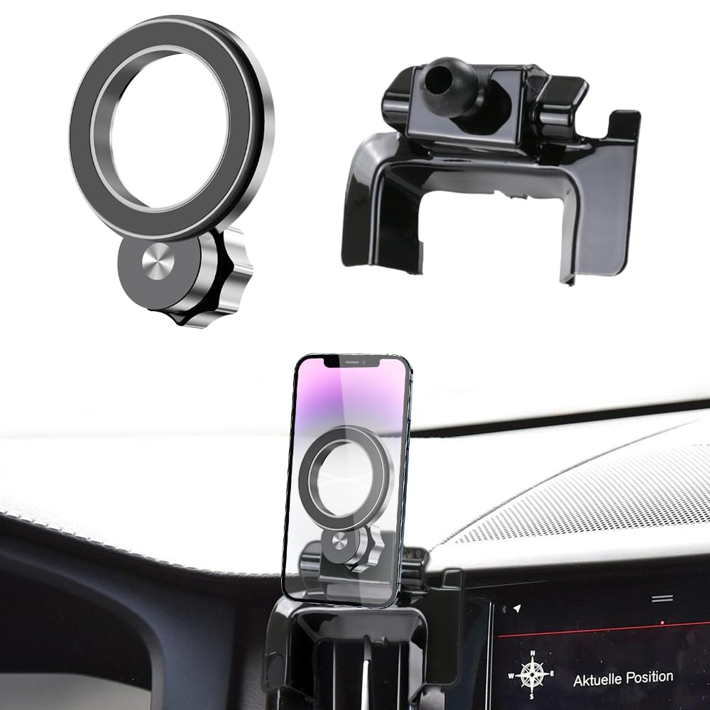 JIEZMO Car Magnetic Phone Mount for Volvo XC60 2018 2019 2020 2021 2022 2023 2024 2025 Auto Interior Accessories Best Cellphone Holder Cell Phones