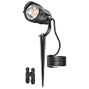 HIBOITEC Low Voltage Landscape Lighting with Connectors 12W Spotlights Landscape Lights Kit 12-24V AC/DC IP65 Waterproof 2700K for House Yard Trees