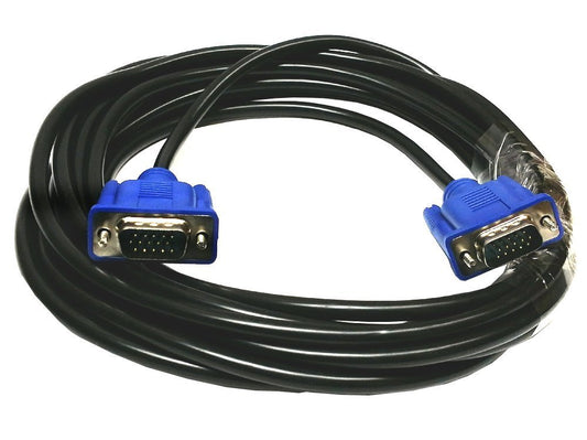 Importer520 HD15 Male to Male VGA Video Cable for TV Computer Monitor (10Ft, Blue Connector)