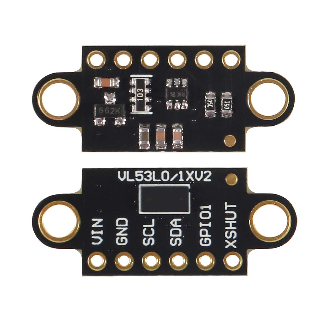 ACEIRMC VL53L0X Time-of-Flight Flight Distance Measurement Sensor Breakout VL53L0X ToF Laser Range Finder for Arduino (5pcs Black)