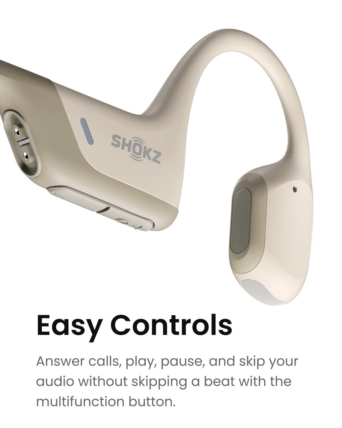 SHOKZ OpenRun Pro Mini - Premium Bone Conduction Open-Ear Bluetooth Sport Headphones - Sweat Resistant Wireless Earphones - Built-in Mic,