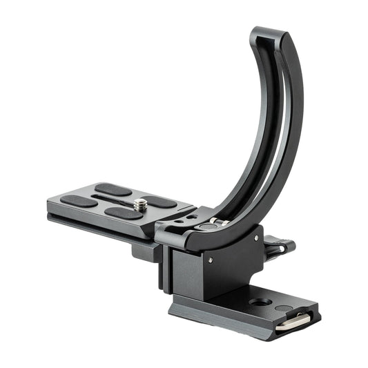 Fotopro Camera Vertical Bracket, Tripod Mount Ring Lens Mount, 1/4 Rotatable Collar Mount Plate for DSLR SLR, Fits Plate for Arca-Type, Supporting