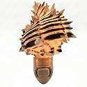 Seashell Night Light - Black Murex Nautical NightLight - Shell Light for Bathroom - Sea Shell Lamp - Seashell Lamp Plug Into Wall