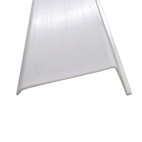 Beam Lighting Under Cabinet Light Cover Replacement | White Ribbed Acrylic Diffuser (L-Shaped, 33")