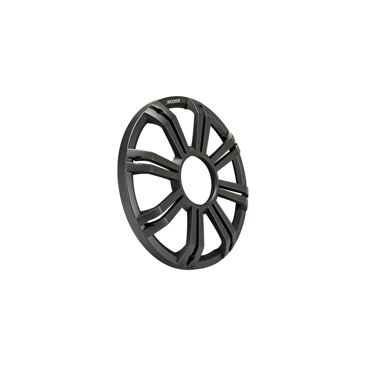 KICKER KMG10 10-Inch (25cm) Grille for KM10 and KMF10 Subwoofer, LED, Charcoal