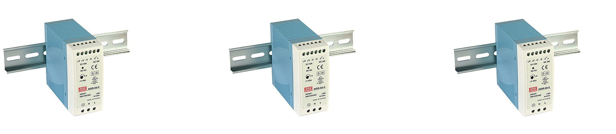 MEAN WELL MDR-60-12 AC to DC DIN-Rail Power Supply 12V 5 Amp 60W (3)