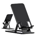 HZZADZXW Cell Phone Stand, Foldable and Portability Travel Phone Holder, Adjustable Angle, Compatible with All Mobile Phones Tablet, Stable and Non
