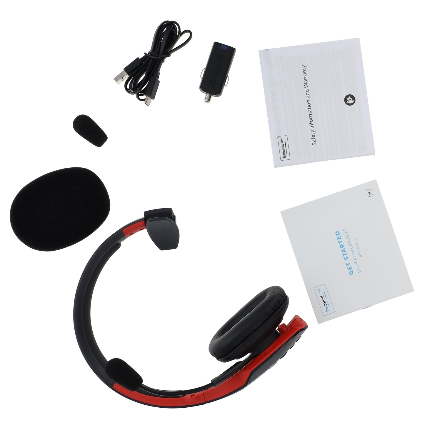 Cummins Edition BlueParrott B450-XT Noise Cancelling Bluetooth Headset - Unique Design with Industry Leading Sound & Improved Comfort, Up to 24 Hours…