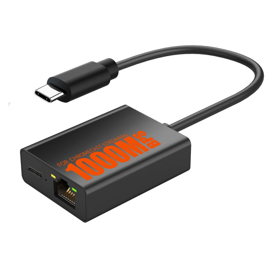 Ethernet Adapter, 1000Mbps USB C to RJ45 for Chromecast Google TV