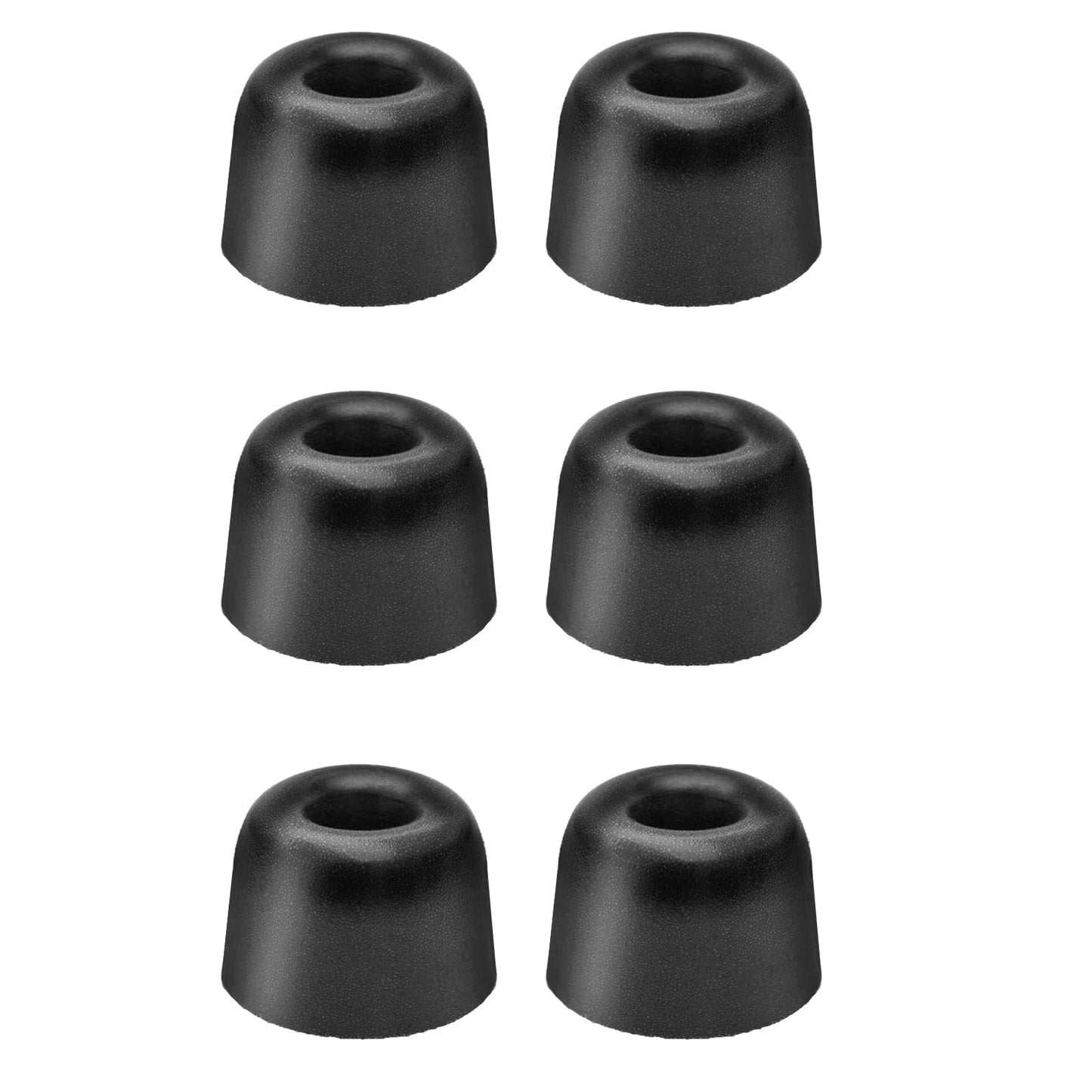 Klowcok Memory Foam Replacement Earbud Tips for TV Ears Digital Wireless Headset, in-Ear Headphones Tips, Comfort Fit 3 Pairs, Black (Medium)