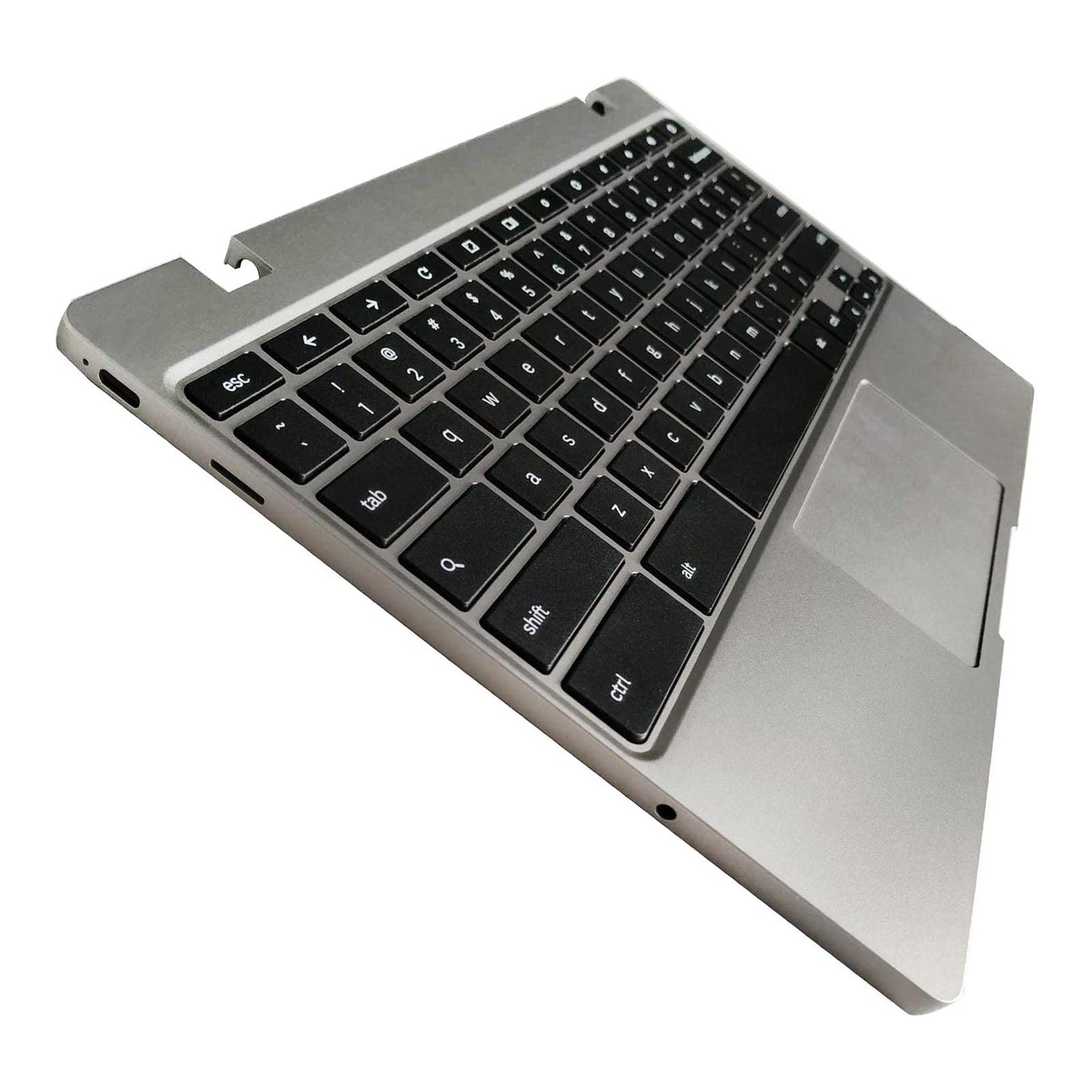 Rinbers Laptop Palmrest Upper Case with US Keyboard and Touchpad Assembly Replacement for Samsung Chromebook 4 XE310XBA XE310XBA-K02 BA98-01976A