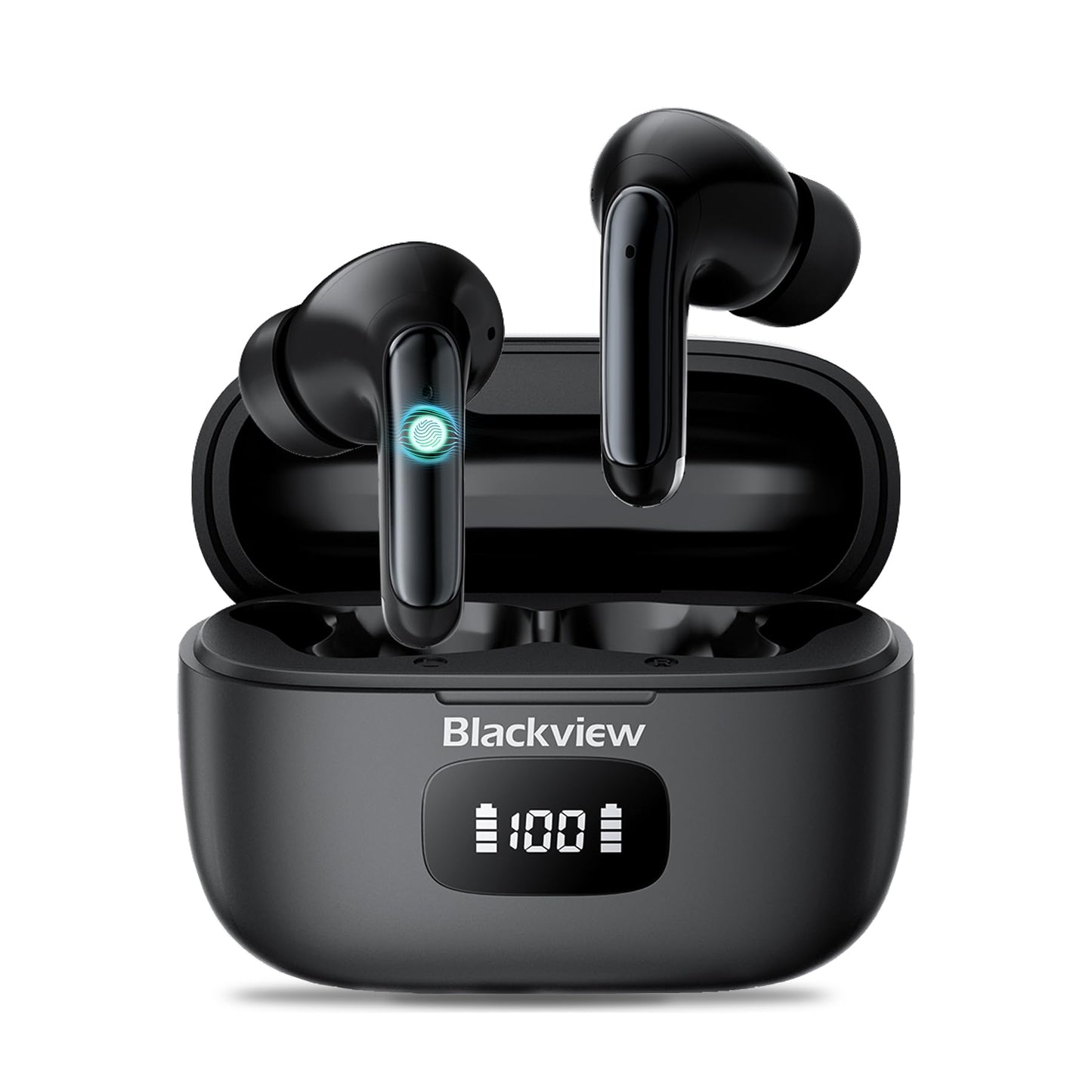 Blackview Wireless Earbuds, Airbuds 8, Bluetooth 5.3, Noise Cancelling, IPX7 Waterproof, 56H Playtime, Touch Control