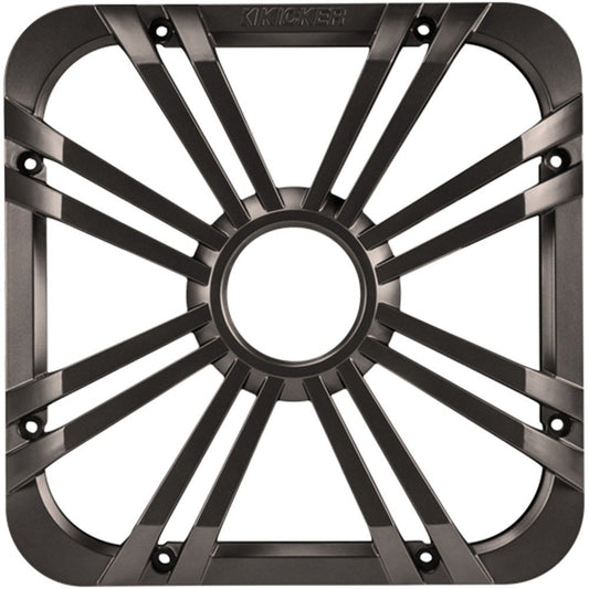 KICKER 12-inch (30cm) Square Subwoofer Grille for 11S12L7,LED, Charcoal