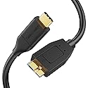 CableCreation USB C to Micro B Short Cable 1FT, 10G Micro B to USB C External Hard Drive Cable for iPhone 15/16/17,Samsung Galaxy S24,Seagate WD