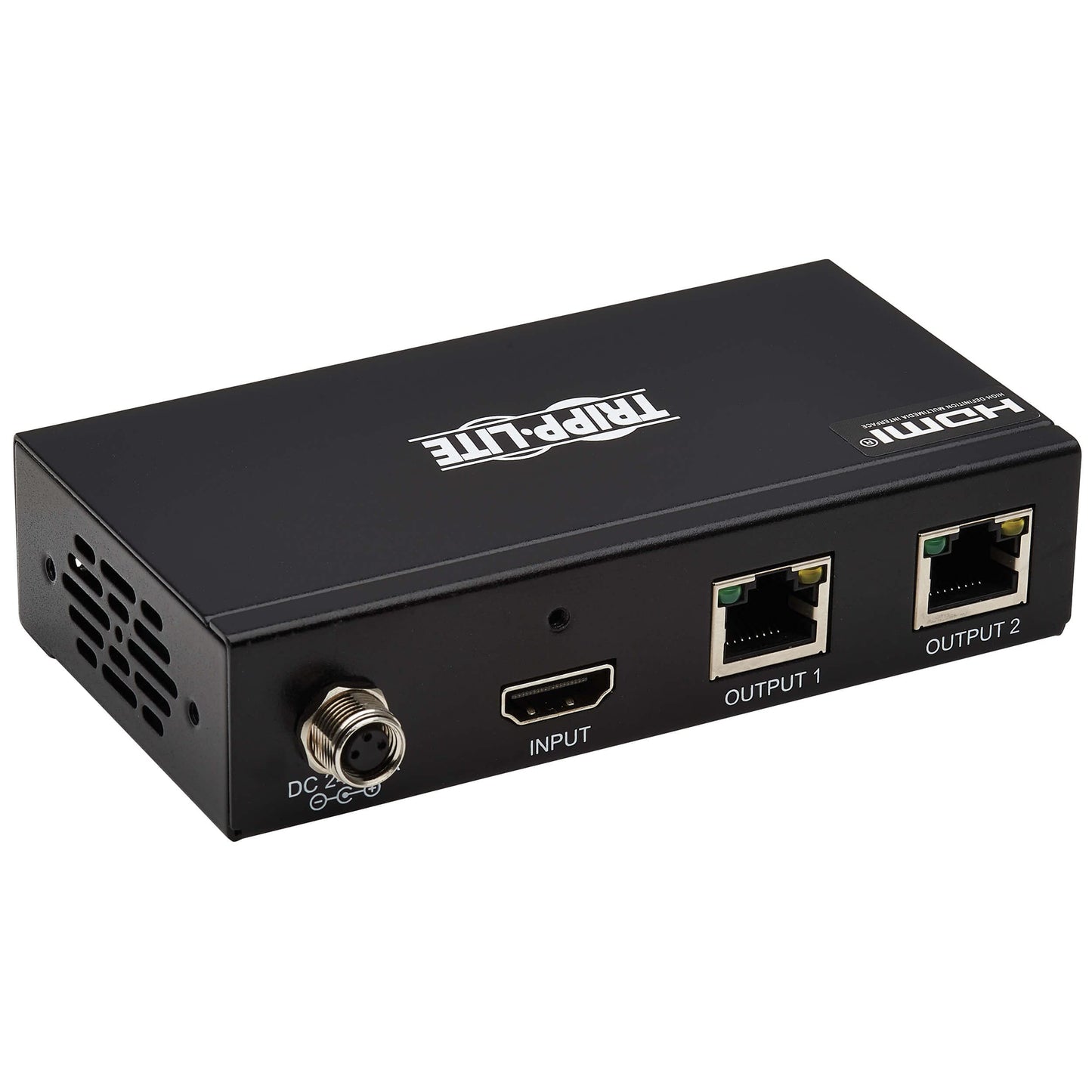 Tripp Lite HDMI Over Ethernet Cat6 Extender Kit, Splitter/2x Pigtail Receivers - Up to 230 feet or 70.1 Meters - 4K 60Hz Video HDR, 4:4:4, PoC, TAA
