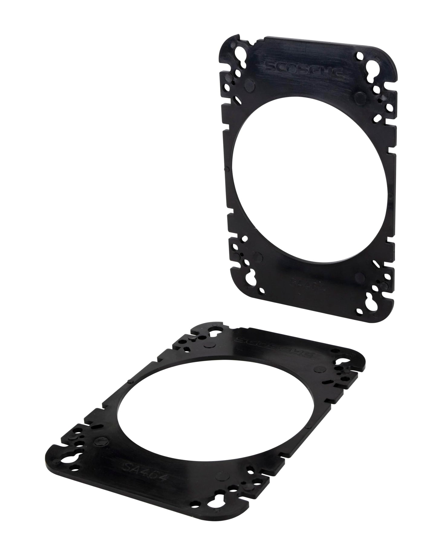 Scosche SA464 4x6” to 4" Car Speaker Adapters Compatible with Select 1976-07 Import and Domestic Vehicles - Adapter Spacers for Car Door and Dash