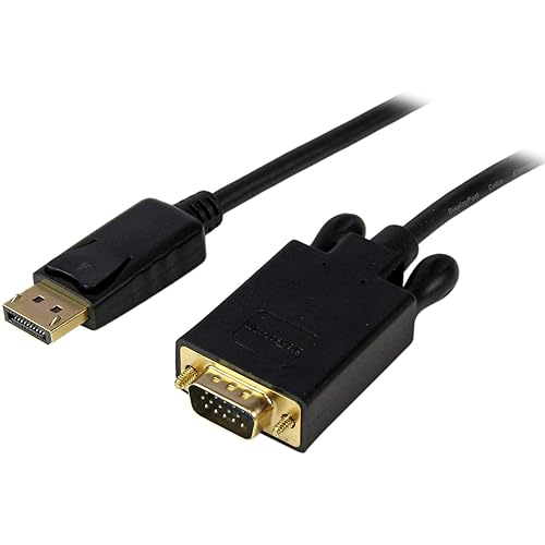 StarTech.com DP2VGAMM10B 10 ft DisplayPort to VGA Adapter Cable for PC 1920x1
