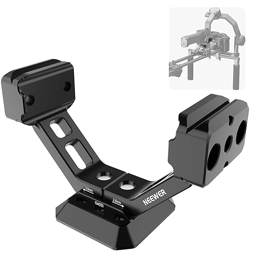 NEEWER Gimbal Mount for RS5/RS4/RS4 Pro/RS3/RS Pro, Arca Type Quick Release Shoulder Rig NATO Rail Camera Stabilizer Adapter Compatible with DJI