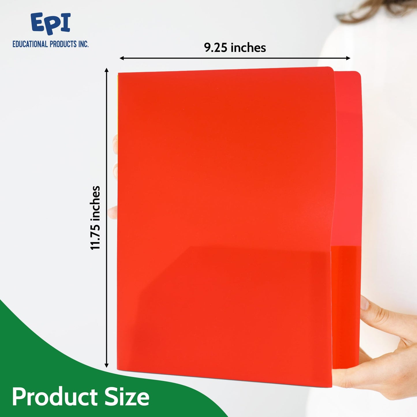 24 Pack Blue Plastic Folders with Pockets Heavy Duty. 2 Pocket Folder no Prongs Bulk. Tear-Resistant Letter Size 8.5x11. Presentation Ready School