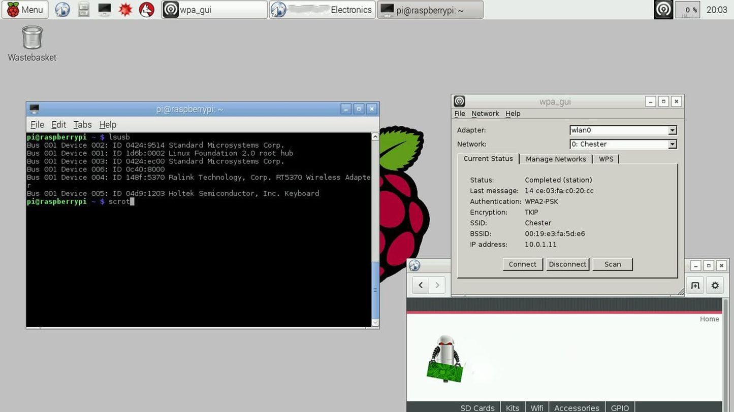 WiFi for Raspberry Pi - Antenna and Instructions Included - Plug and Play by Detroit DIY Electronics w/ 1 Year Warranty