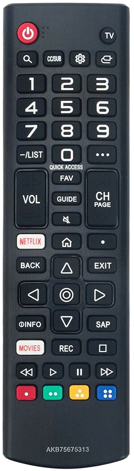 AKB75675313 Remote Control Compatible with All LG Smart TVs