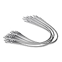 10" Supreme 316 Stainless Steel Cable Zip Ties, 300 lb, (100 Piece)