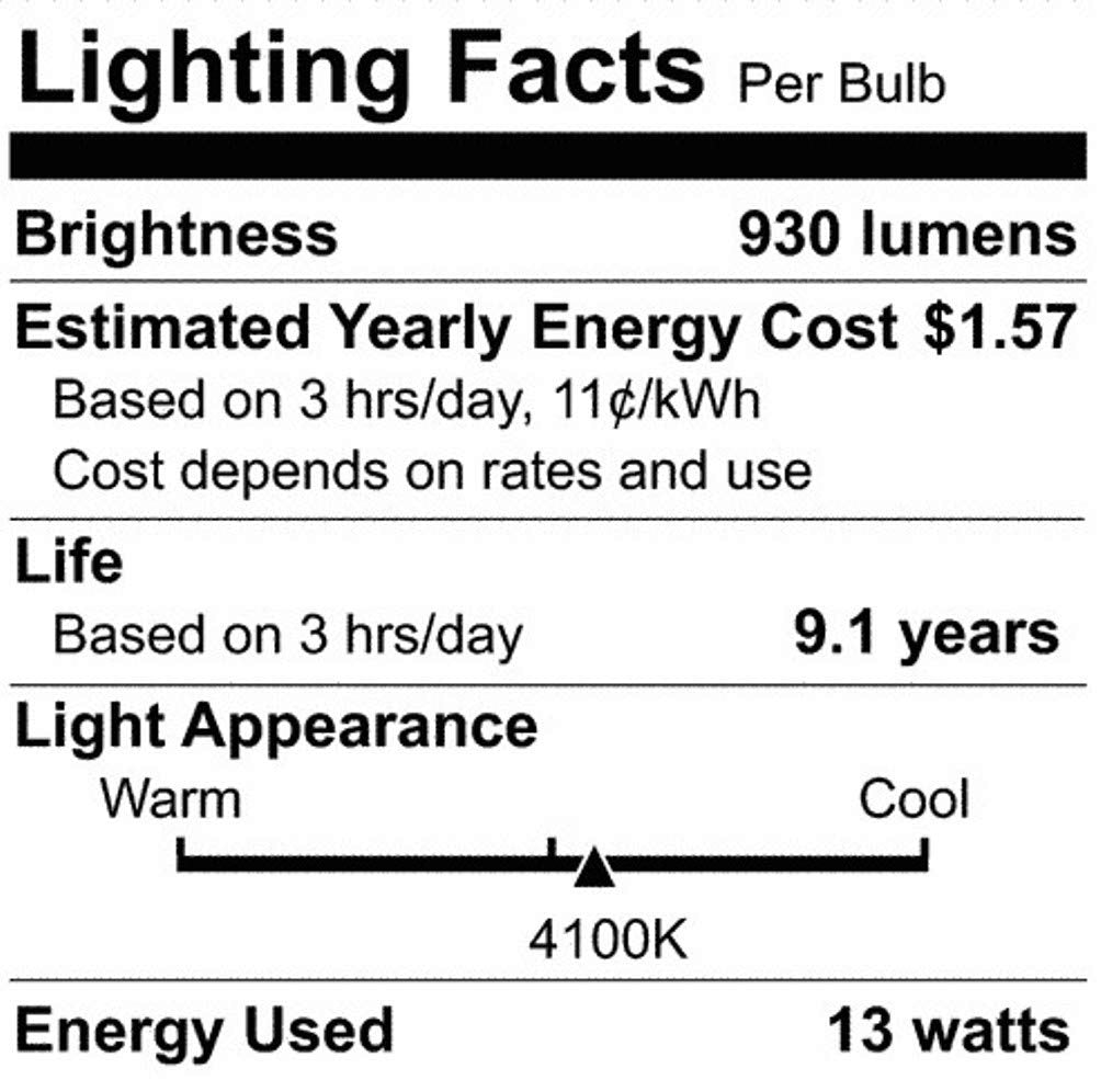 Satco S6495 Transitional Light Bulb in White Finish, 20.59 inches, Color