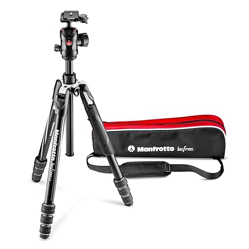Manfrotto Befree Advanced GT PRO Travel Tripod, Twist Lock with Ball Head for Canon, Nikon, Sony, DSLR, CSC, Mirrorless, Up to 12 kg, Lightweight