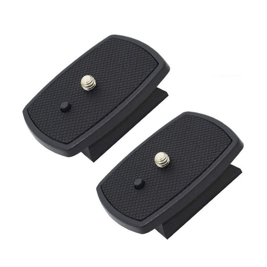 Harwerrel 2 Pack Tripod Quick Release Plate Camera Mount Adapter Replacement for Amazon Basics 60" Velbon CX-444 CX-888 CX-460 CX-460mini CX-470
