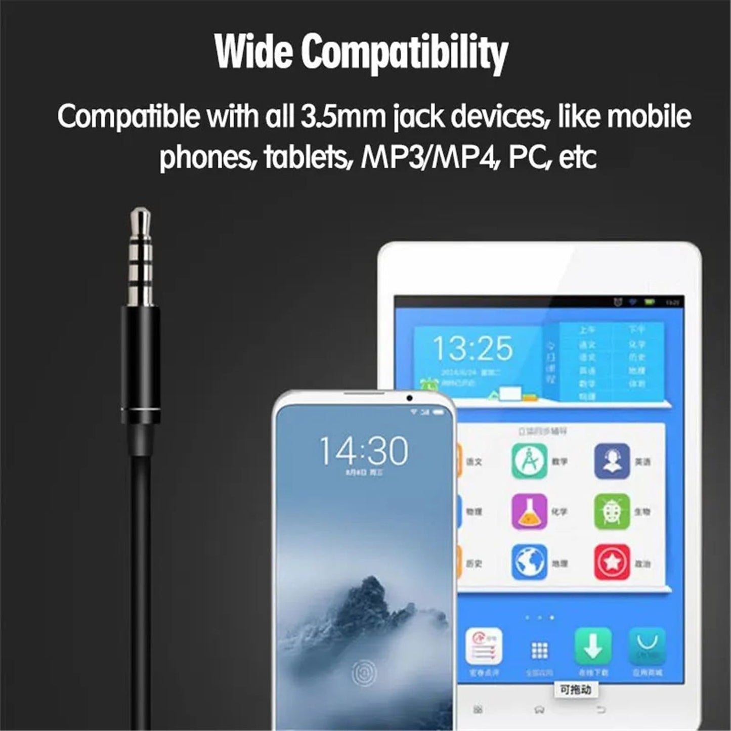 GZCRDZ 3.5mm Wired Bone Conduction Earphones, Open Type Earphones, IP8 Waterproof, Sweat Resistant, Noise reducing Built-in Microphone Suitable
