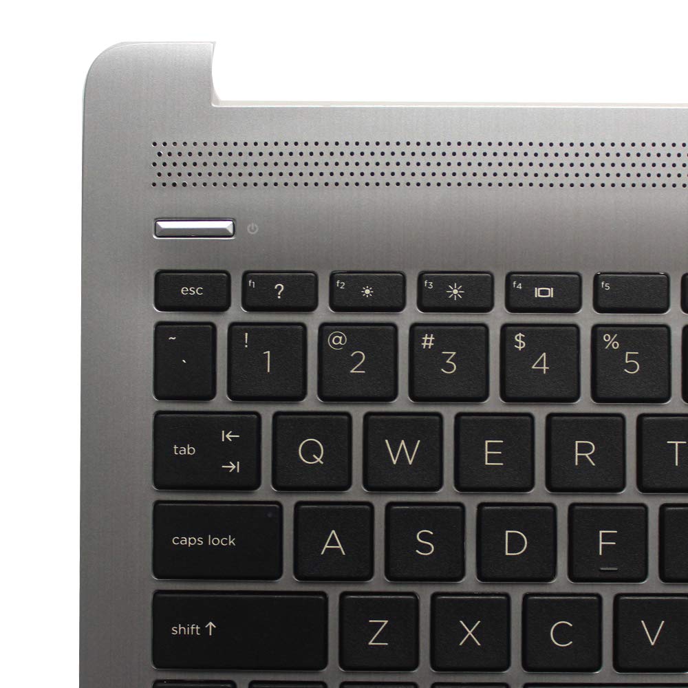 Laptop Replacement Keyboard Fit HP Pavilion 15-DA0032WM 15-DA0033WM 15-DA0053WM 15-DA0073WM 15-DA1088NS US Layout with C Shell TouchPad (Sliver)