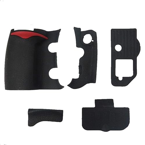 5 Pieces Front Rear Body Grip Side Bottom Rubber Unit Repair Part For Nikon D300S Digital Camera With Tape