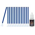 UES APS-C Sensor Cleaning Kit (APSC16) - 14pcs 16mm Sensor Cleaning Swabs & 15ml Alcohol-Free Sensor Cleaner - Compatible with Sony, Nikon, Canon