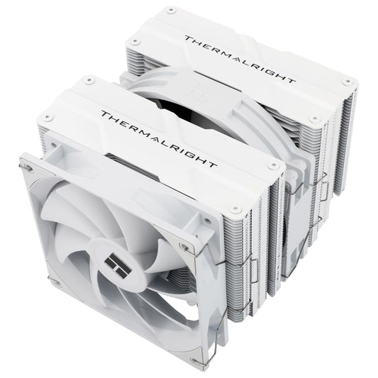 Thermalright Peerless Assassin 140 White CPU Air Cooler, 6 Heat Pipes, Dual PWM Fans and Double Towers,158mm High CPU Cooling