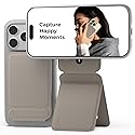 MOFT Phone Tripod Stand Selfie Stick for iPhone, Multi-Angles iPhone Stand, Lightweight & Portable Phone Holder, Strong Magnets, MOVAS Vegan Leather