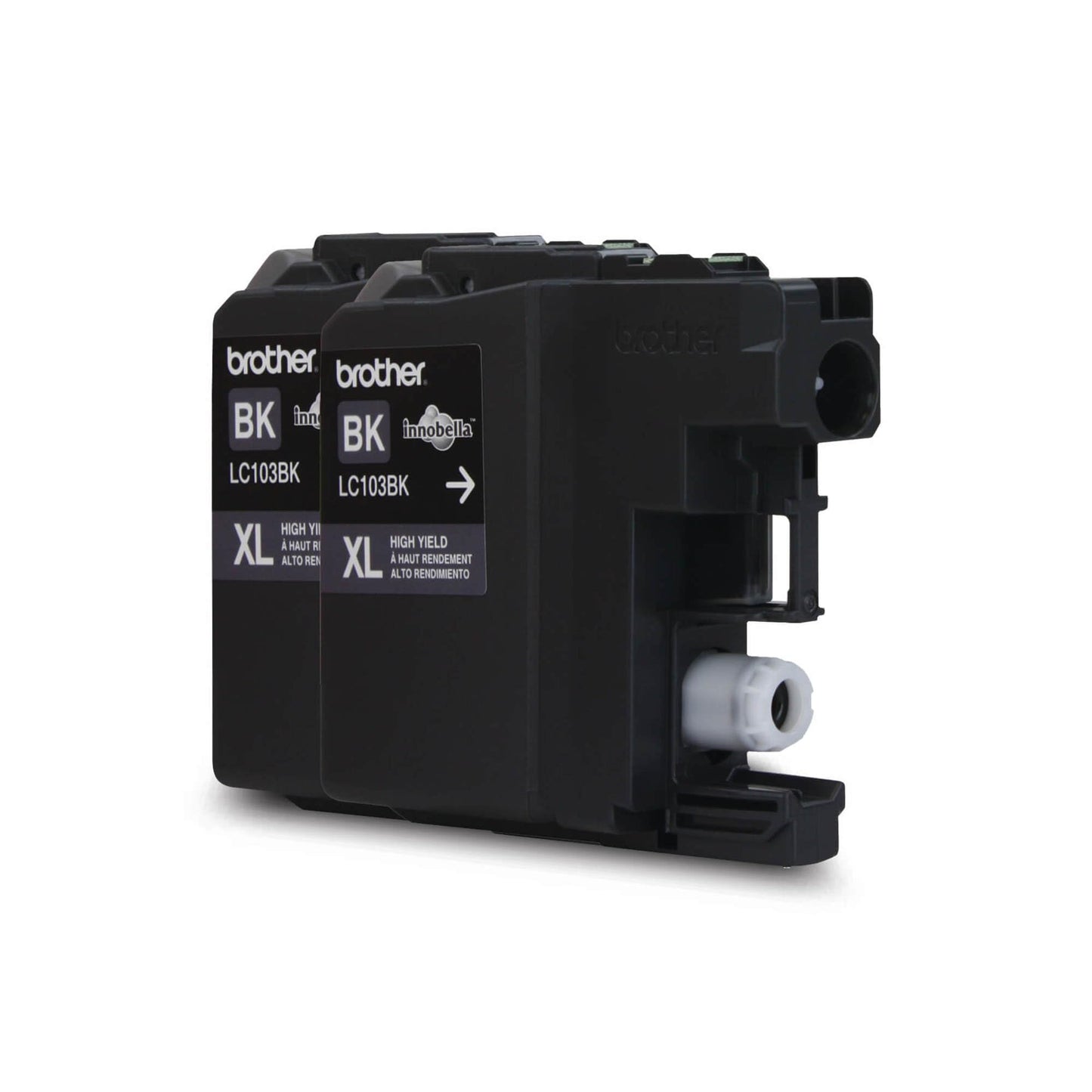 Brother Genuine High Yield Black -Ink -Cartridges, LC1032PKS, Replacement Black -Ink, Includes 2 -Cartridges of Black -Ink, Page Yield Up to 600
