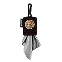 SPUDZ Classic Microfiber Lens Cleaner - Clip-On Pouch, Washable - for Binoculars, Scopes, Glasses, Screens | Bitcoin, 6 x 6 Inch