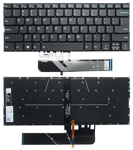 New US Black English Backlit Laptop Keyboard (Without palmrest) Replacement for Lenovo ideapad 81XG 81SS Light Backlight