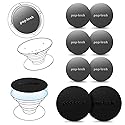 Metal Plate for Phone Magnet, 8 Pack Replacement Magnet Disc Magic Mount Plate with Adhesive Backing for Socket Grips & Magnetic Car Holder Cradle