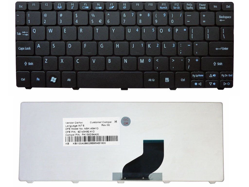 wangpeng® New US Keyboard for ACER Aspire ONE D270 AOD270 D270-1375 AOD270-1375 Netbook Black Keyboard New