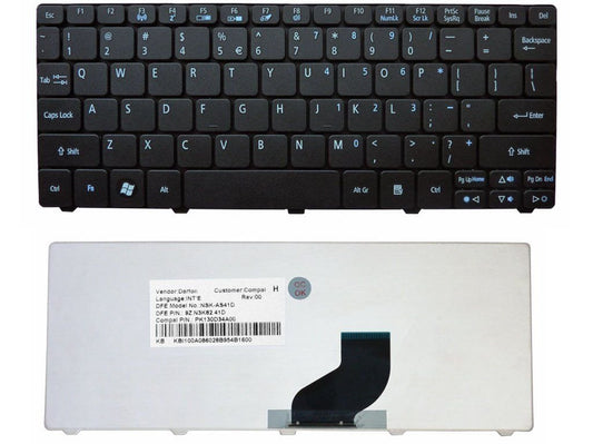 wangpeng® New US Keyboard for ACER Aspire ONE D270 AOD270 D270-1375 AOD270-1375 Netbook Black Keyboard New