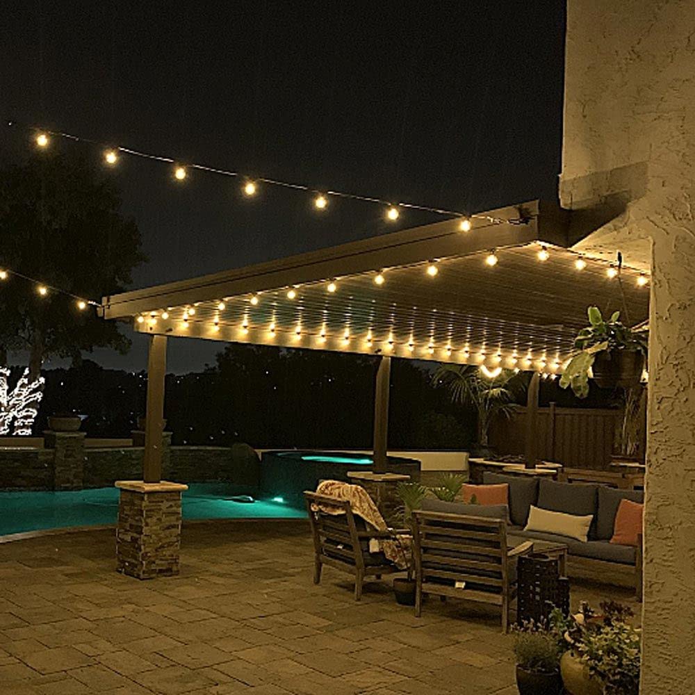 Novelty Lights 25 Pack G40 LED Replacement Bulbs, Dimmable E12 LED Bulb